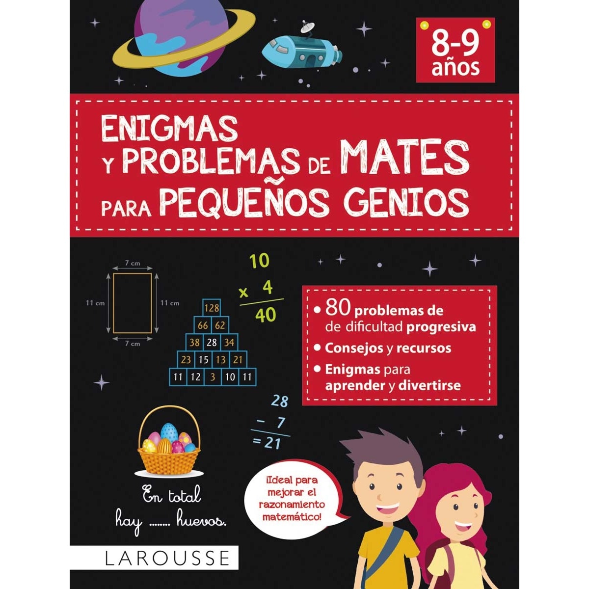 Imagem 0 de Enigmas y problemas de mates para pequeños genios (8-9 años)(Tapa blanda)