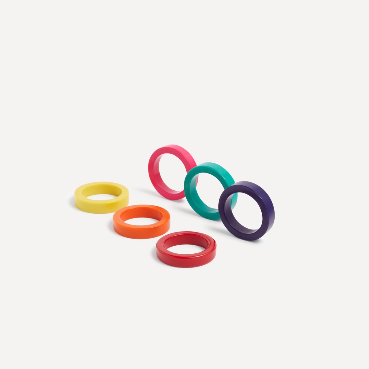 Conjunto de 6 porta-guardanapos Argus El Corte Inglés Multicolor-2