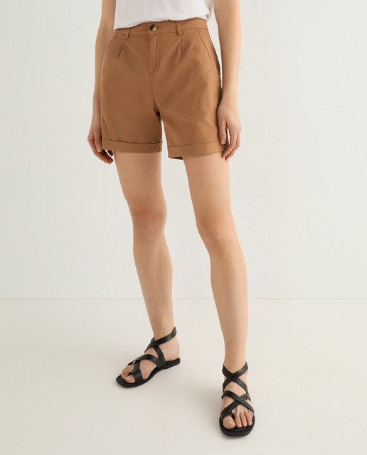 Comprar Short mujer pinzas satén · Unit · Hipercor