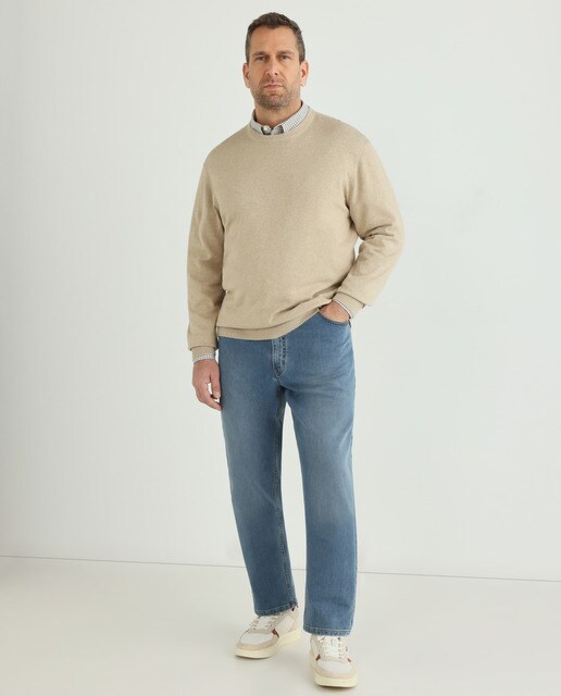 Jersey de hombre con el cuello redondo tallas grandes · Dustin · El Corte  Inglés