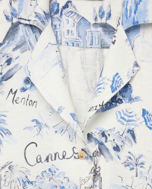 Blusa de mujer manga larga estampada 100% lino · Lloyd's · El Corte Inglés