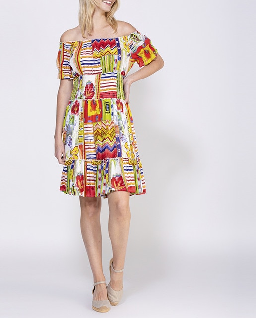 Imagen 0 de Vestido estampado corto