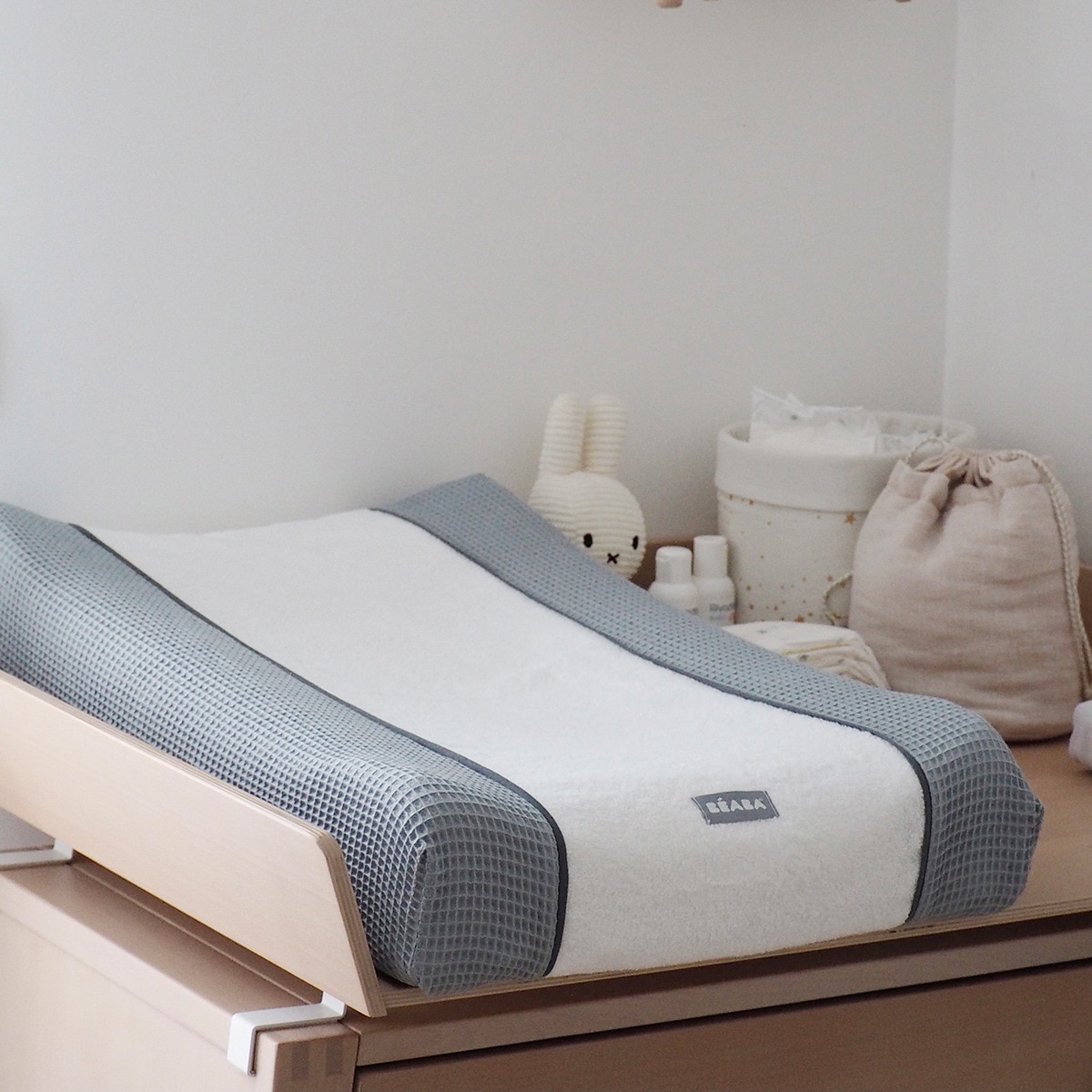 Pack de Trocador Sofalange com Capa - Cinzento Branco / Cinzento-5