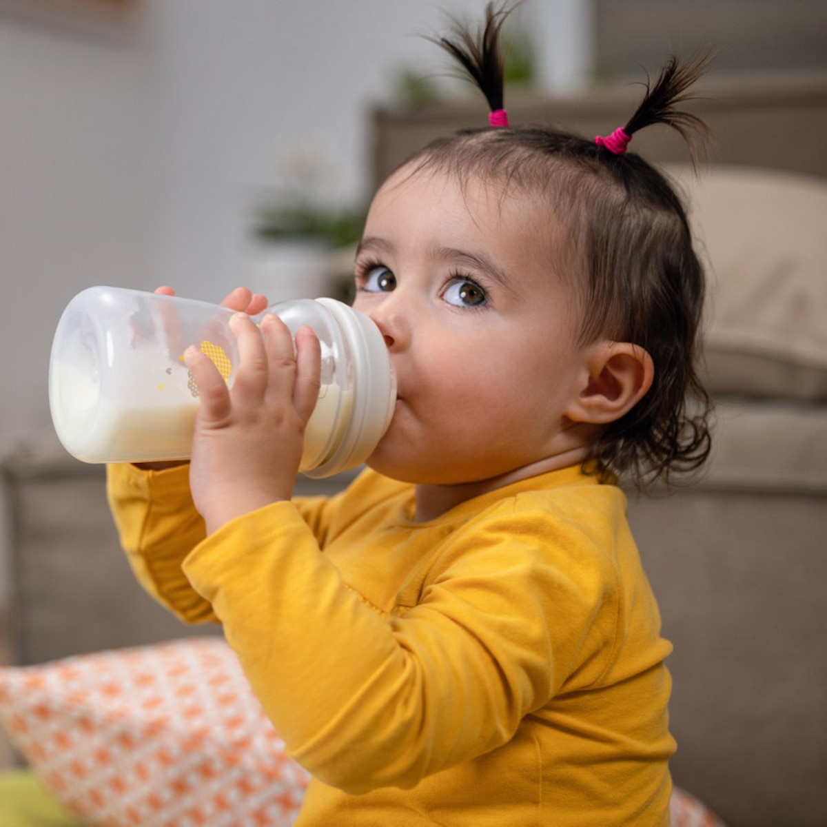 Biberão Natural Feeling Fluxo Rápido 330 ml 6m+ - Cinzento Cinzento-9