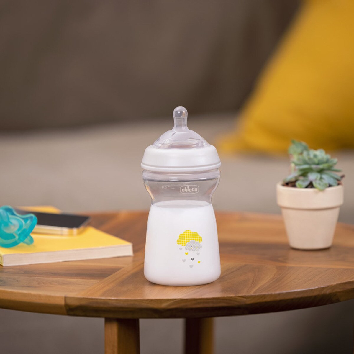 Biberão Natural Feeling Fluxo Rápido 330 ml 6m+ - Cinzento Cinzento-4