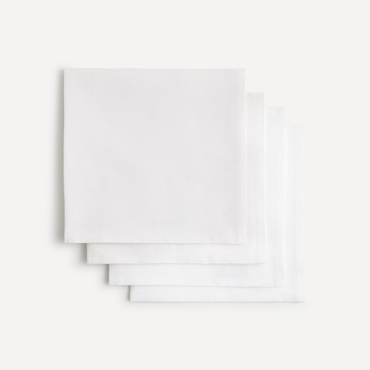 Conjunto 4 guardanapos de algodão Cotton Branco-1