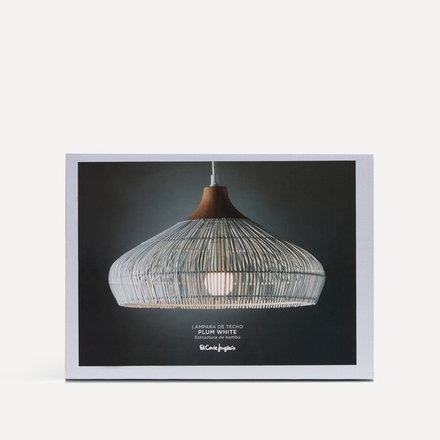 Imagen 1 de Lámpara de techo pequeña de fibra natural Plum El Corte Inglés