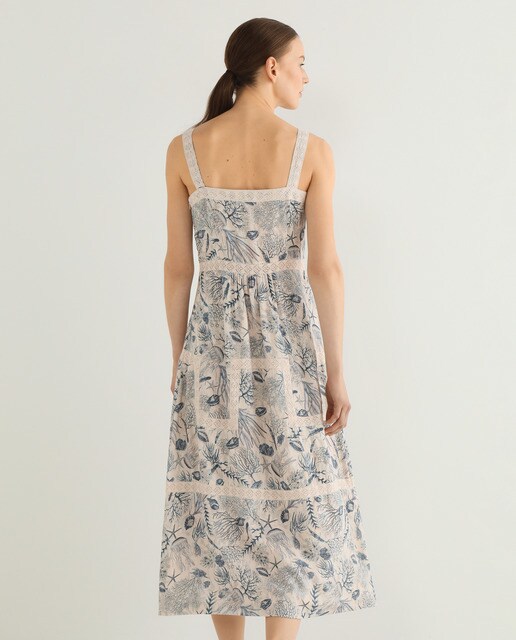 Vestido largo tirantes escote cuadrado · Indi \u0026 Cold · El Corte Inglés