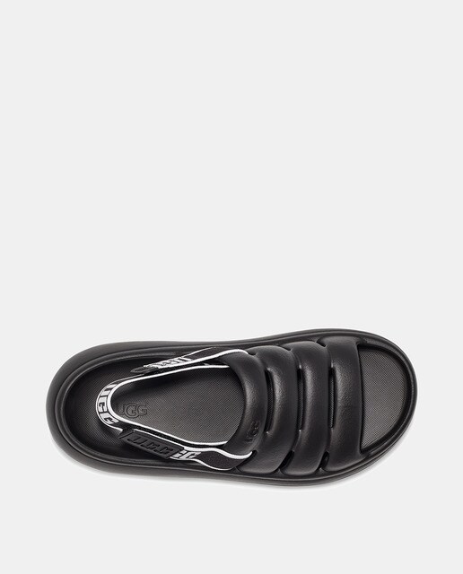 Chanclas de mujer en negro con elástico logotipado · UGG · El Corte Inglés