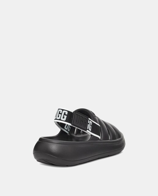 Chanclas de mujer en negro con elástico logotipado · UGG · El Corte Inglés