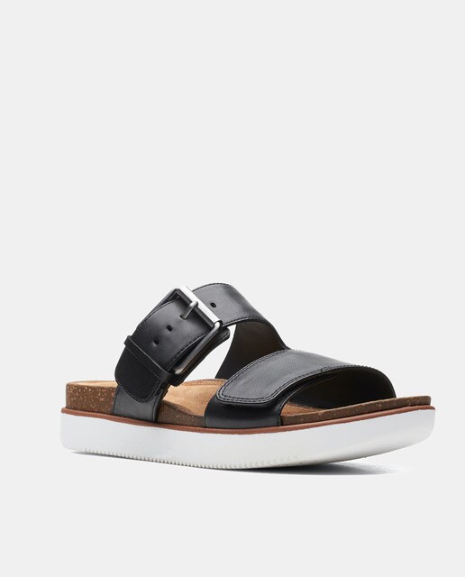 Sandalias planas de mujer en piel con dos hebillas · Clarks · El Corte  Inglés