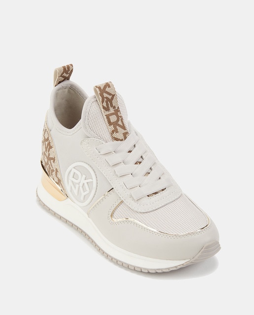 Zapatillas deportivas de mujer en beige con logotipo · DKNY · El Corte  Inglés