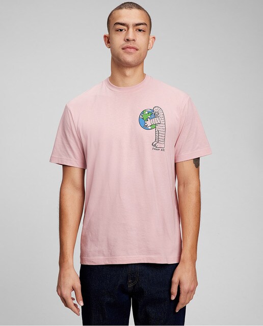 Camiseta de hombre rosa de manga corta · GAP · El Corte Inglés