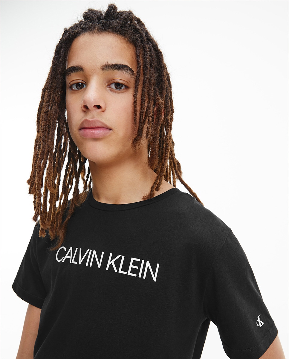 T-shirt preta com logótipo institucional Preto-3