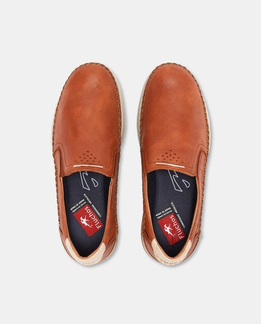 Mocasines de hombre en piel de color marrón · Fluchos · El Corte Inglés