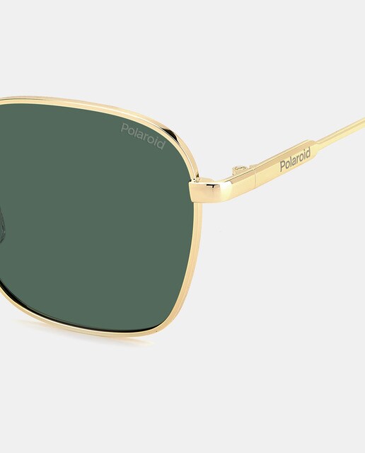 Gafas de sol cuadradas de metal en color oro con lentes polarizadas ·  Polaroid · El Corte Inglés