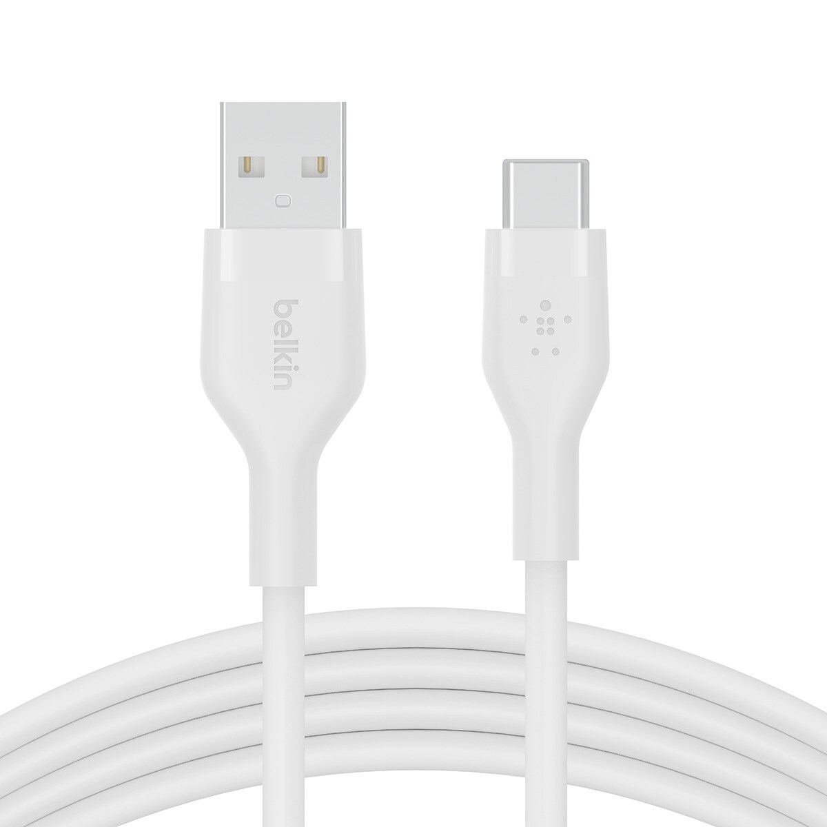 Cable de silicona Belkin Boost Charge Flex de USB-A a USB-C de 2 metros blanco Blanco-4
