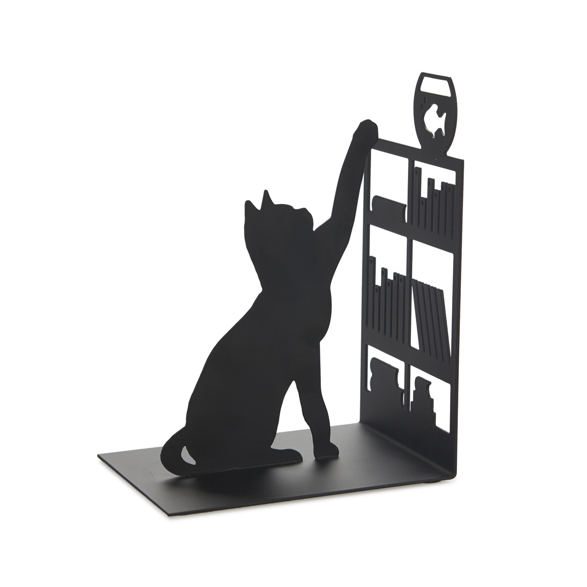 Imagen 0 de Sujeta Libros Balvi Fishing Cat Negro