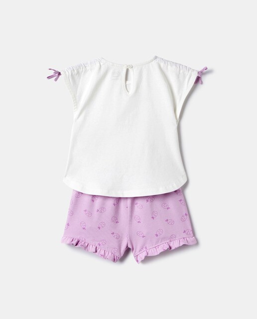 Conjunto 2 piezas con pantalón corto de bebé niña · Baby El Corte Inglés · El  Corte Inglés