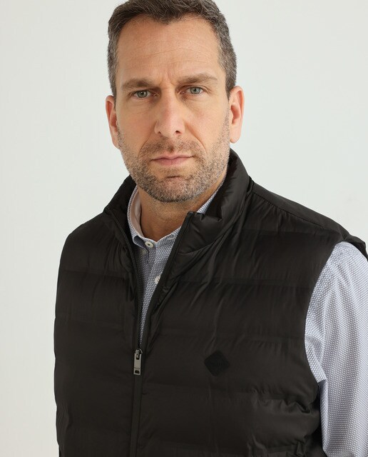 Chaleco de hombre acolchado negro tallas grandes · Hackett · El Corte Inglés