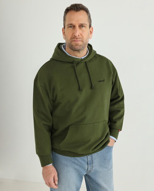 Sudadera de hombre verde oscuro con capucha tallas grandes · Levi's · El Corte  Inglés