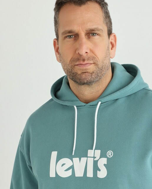Sudadera de hombre verde con capucha tallas grandes · Levi's · El Corte  Inglés
