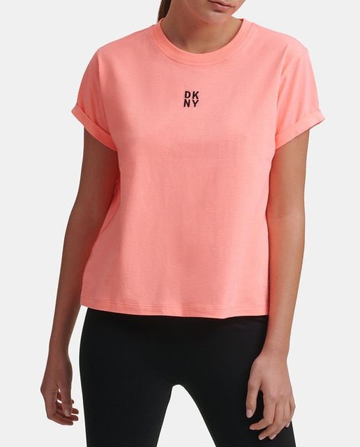 Imagen 0 de Camiseta de mujer de cuello redondo con manga corta