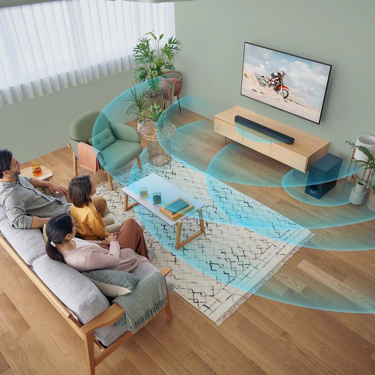 Barra de Som 2.1 Sony HT-S400 com Subwoofer Potente Sem Fios Preto-5