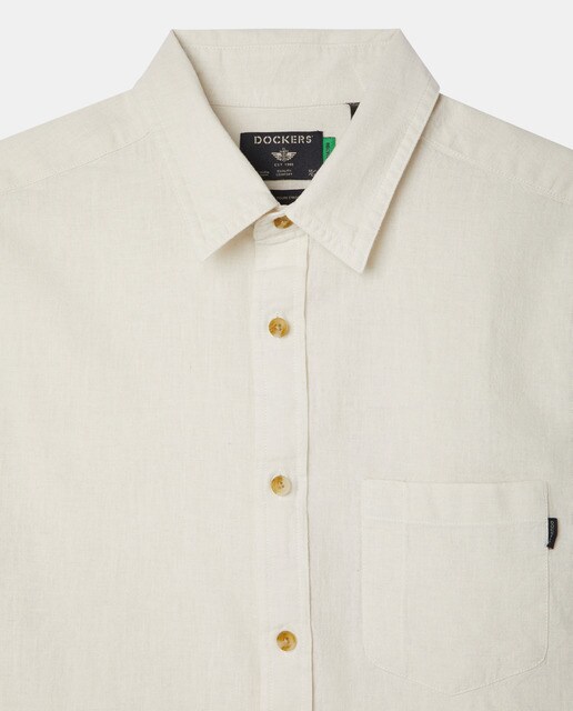 Camisa de hombre slim lisa crudo · Dockers · El Corte Inglés
