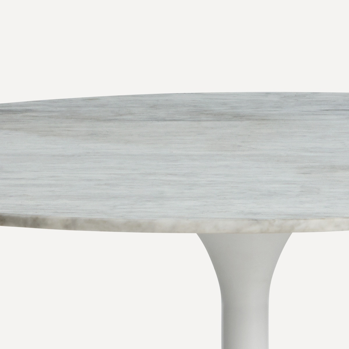 Mesa de Sala de Jantar Redonda Icon de Mármore Branco-2
