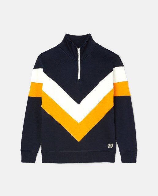 Sudadera de hombre de media cremallera azul · Gant · El Corte Inglés