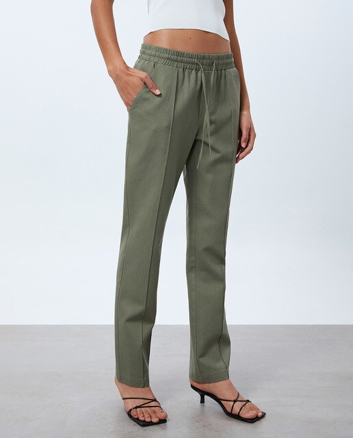 Pantalón fluído lino · Sfera · El Corte Inglés
