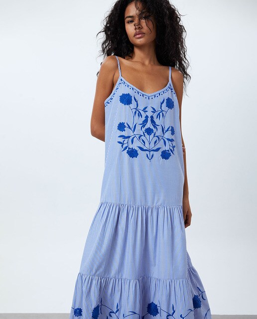Vestido tirantes bordado · Sfera · El Corte Inglés