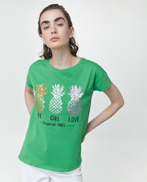 Camiseta lentejuelas · Sfera · El Corte Inglés