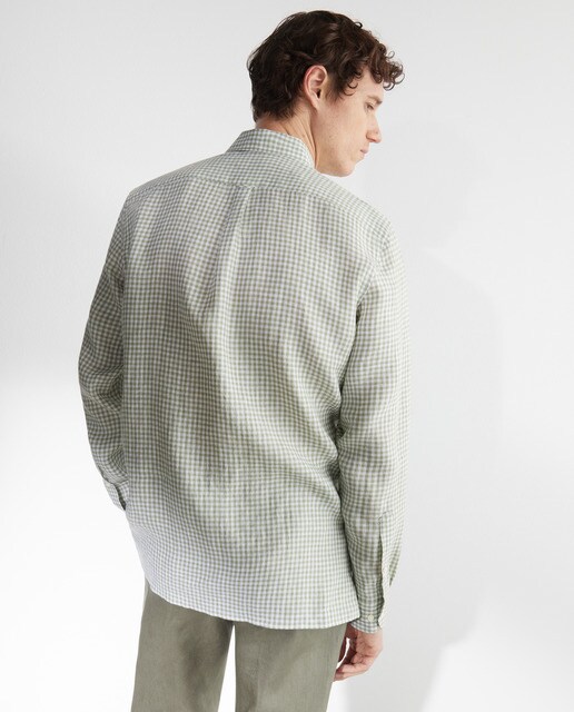 Camisa de lino de hombre classic de cuadros · Emidio Tucci · El Corte Inglés