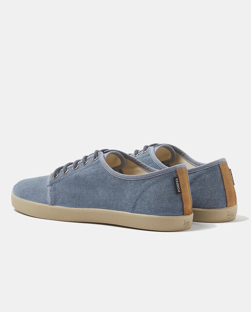 Zapatillas de lona de hombre en azul con suela caucho vulcanizado · Pompeii  · El Corte Inglés