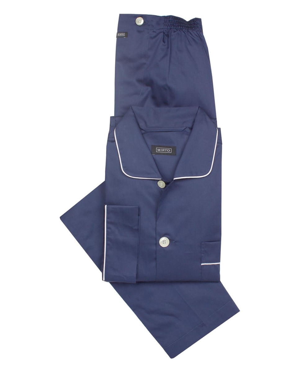 Pijama de homem Mirto azul Azul-marinho-3