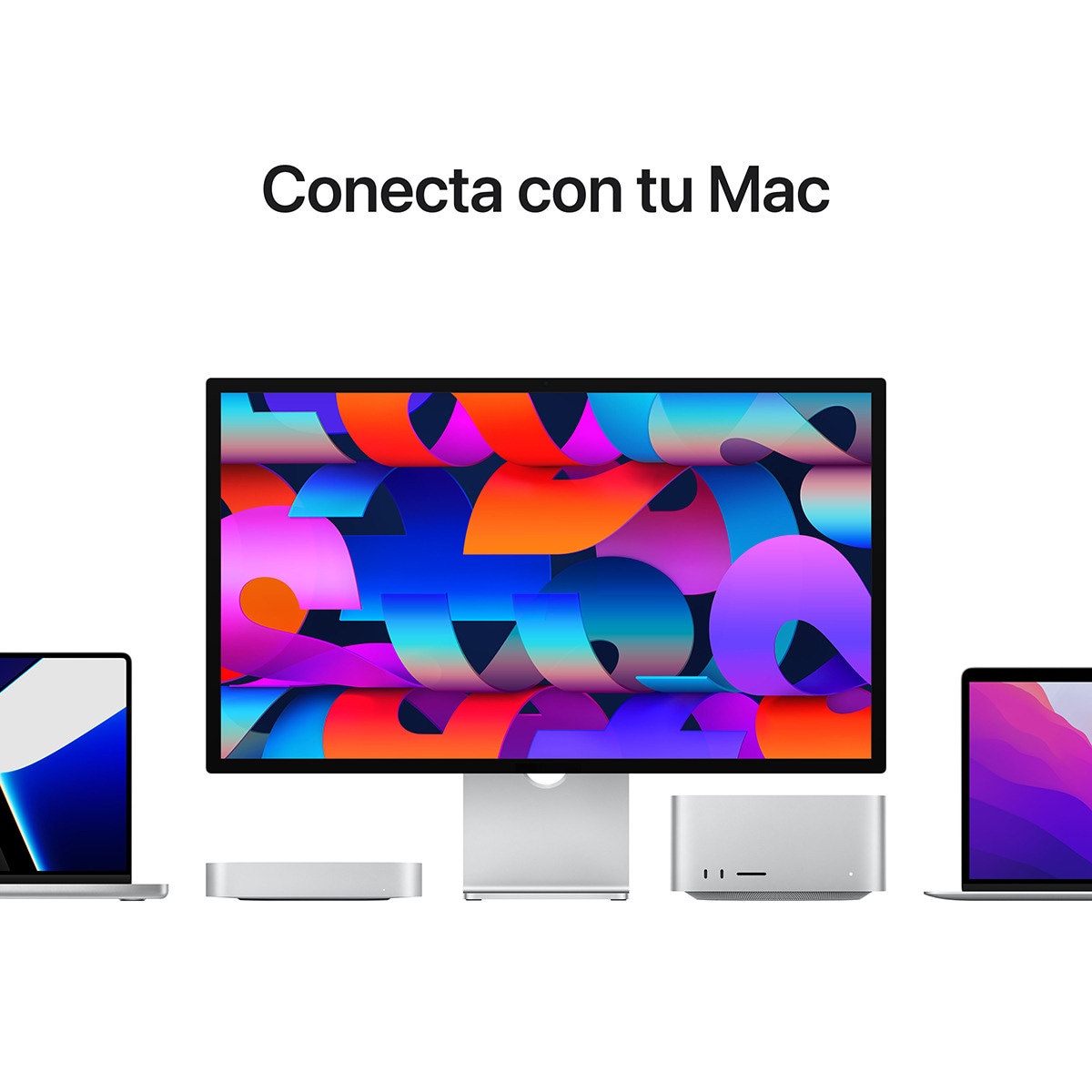 Monitor Apple Studio Display 27" Retina 5K, vidrio estándar, soporte con inclinación y altura ajustables Plata-4