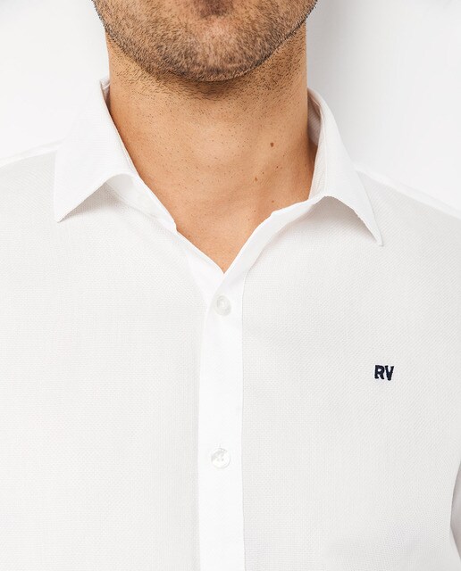 Camisa de hombre slim lisa blanca · Roberto Verino · El Corte Inglés