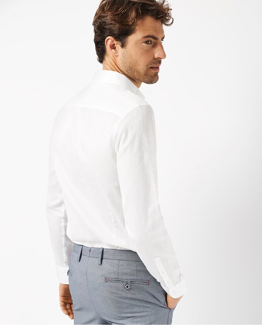 Camisa de hombre slim lisa blanca · Roberto Verino · El Corte Inglés