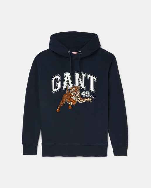 Sudadera de hombre con capucha azul marino · Gant · El Corte Inglés