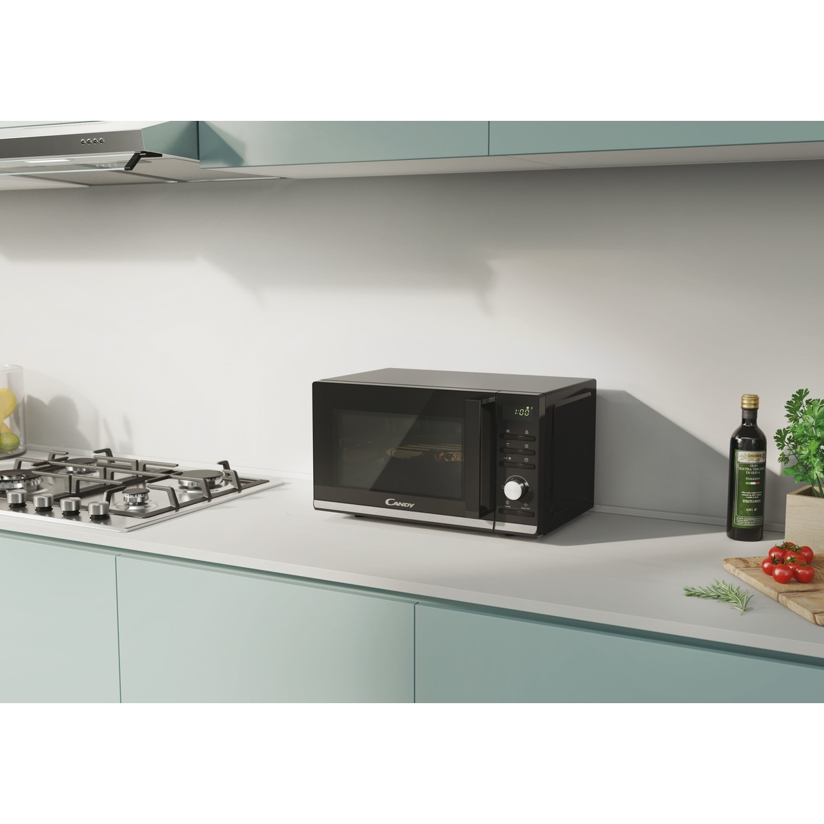 Microondas Candy 20 litros y grill - CMGA20TNDB Negro-4