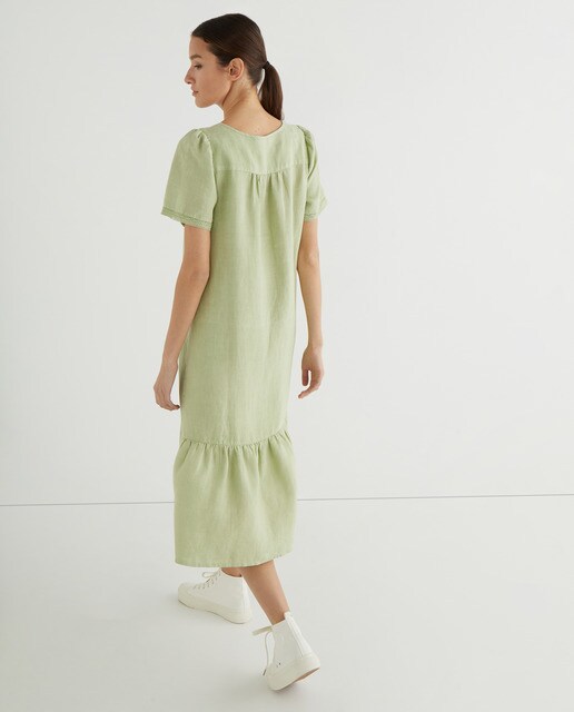 Vestido romántico manga corta · Indi \u0026 Cold · El Corte Inglés