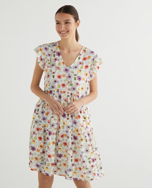 Vestido corto escote pico · Indi \u0026 Cold · El Corte Inglés
