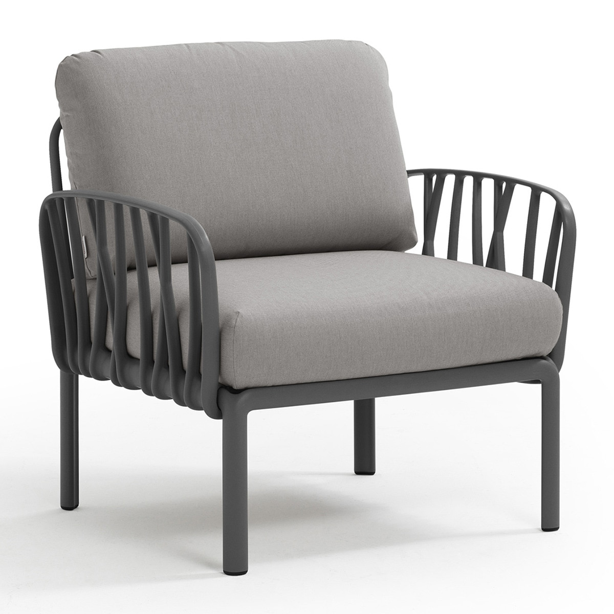 Sillón de jardín de resina Komodo Nardi Antracita / Gris oscuro-1