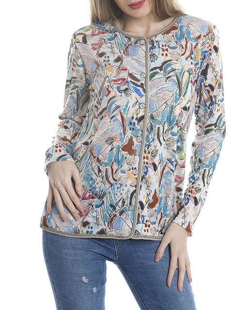 Imagen 0 de Chaqueta de mujer boba y estampada