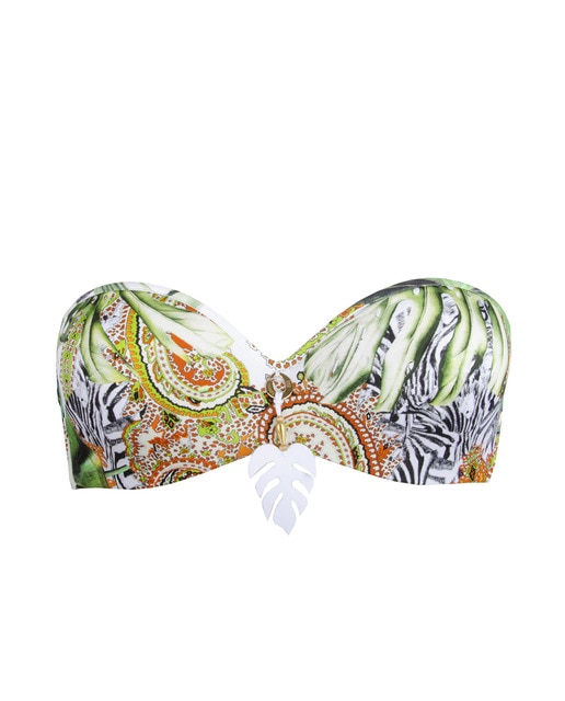 Imagen 0 de Top de bikini bandeau con foam