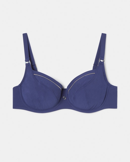 Imagen 0 de Top de bikini capacidad liso con aro fibras recicladas