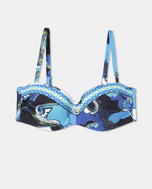 Imagen 0 de Top de bikini bandeau con foam