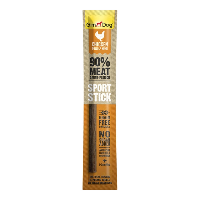 Imagen 0 de Snack para perros GimDog Sport Sticks pollo 12 g